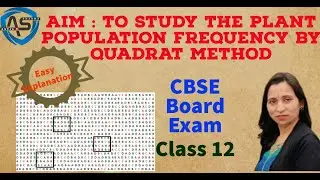 Aim : To study the plant population frequency by quadrat method