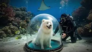 Cinematic Dog Underwater Adventure &ndash; Amazing Dog Ocean Journey | Dog Lovers