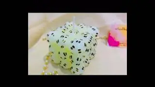 hand printed bubble candle