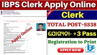 IBPS RRB Clerk Apply Online 2023// How to Apply IBPS RRB Office Assistant Online 2023
