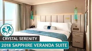 Crystal Serenity | Sapphire Veranda Suite Redesigned 2018 | Full Suite Tour & Review | 4K