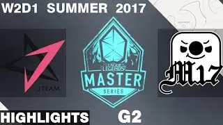 JT vs M17 | Game 2 | HIGHLIGHTS | LMS SUMMER 2017 | J Team vs Machi Esports