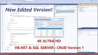 VB.NET and SQL Server : Perform SMART CRUD Operations with SEARCH (Edited Version Part 1/2)