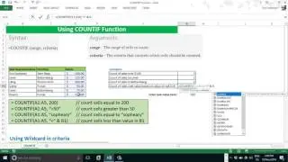 How to use COUNTIF function in Excel