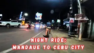 Night Bicycle Tour: Exploring Mandaue and Cebu City Philippines Streets | Urban Nightlife Ride