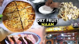 New Trend SPECIAL DRY FRUIT NAAN with Nutella Chocolate and Cream at Lahore - Pakistani Street Food