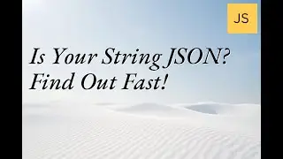 Is Your String JSON? Find Out Fast! #JSON #Coding #ProgrammingTips