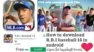 How to download R.B.I baseball 14 in android for free