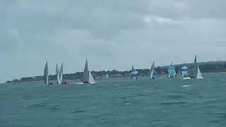Swallow Nationals 2025 at Bembridge - rounding the leeward mark during  Race 1 on Sat 5 July