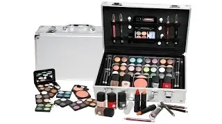 Best Professional makeup bags and cases 2017 !  Travel Rolling makeup case with lights