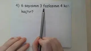 Çarpma Probleri 2 (Kat Problemleri)