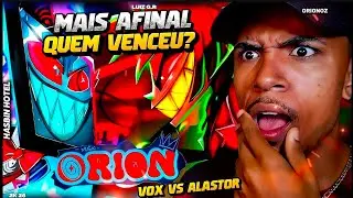 CONHECENDO HAZBIN HOTEL! | OrionOz - Transmissão Infernal | Vox Vs Alastor (Hazbin Hotel) • React