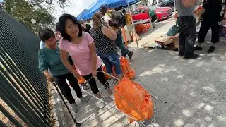Entrega de comida en el Parque Jos&eacute; Mart&iacute;!