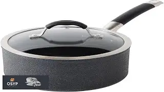 T fal Stone Force Platinum Non Stick Saucepan w Lid 3 Quart Oven Broiler