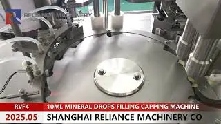 RELIANCE RVF4 10ML 15ML VITAMIN D3K2 DROPS BOSTON AMBER GLASS DROPPER BOTTLE FILLING CAPPING MACHINE