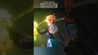 Frozen burst, part two!😁 #genshinimpact #shorts #navia #neuvillette #zhongli #chiori #emilie