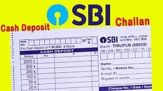 How to fill SBI Deposit Challan for Cash/Cheque | Pay in Slip | Help in Tamil