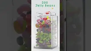 1 to 5000 Jelly Beans - Big numbers for kids. Satisfying Animation