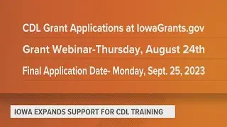 Iowa governor signing grants aimed to fund CDL licensing, boosting available semi drivers in state