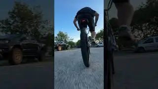 Riding an electric BMX