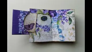 SS Digital Studio Pretty in Purple Mini journal kit Tutorial.