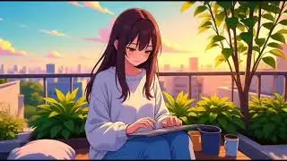 A Bright Day Above the City | Cozy Anime Rooftop Vlog ✨🏙️