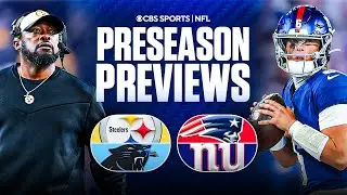 NFL Preseason Thursday Night PREVIEW: Steelers vs Panthers, Patriots vs Giants | Rookie QB Matchups!