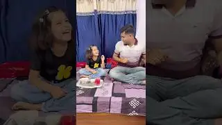 Abha or niyati ne papa ko khilaya belan 🤣😂😝 #shorts