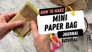 Make a Mini Paper Journal with Pamphlet Stitch | Easy DIY Bookbinding Tutorial