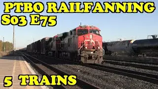 PTBO Railfanning S03E75 - 5 Trains Strathroy Sub
