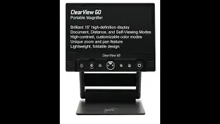 Low Vision Aids - Portable Video Magnifier - ClearView GO - Optelec