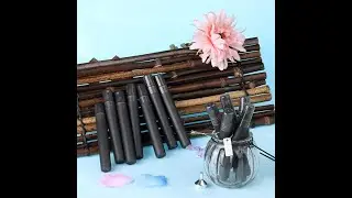 12pcs Mini Perfume Spray Bottles 10ml Fine Mist Empty Black Plastic Perfume Atomizer Sprayer