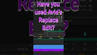 011 Replace Edit #shorts #avidmediacomposer