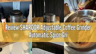 Review SHARDOR Adjustable Coffee Grinder Automatic Spice Grinder Electric Espresso Grinder with 1 Re