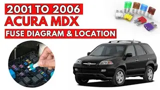 Схема расположения предохранителей и руководство пользователя для Acura MDX (2001-2006).