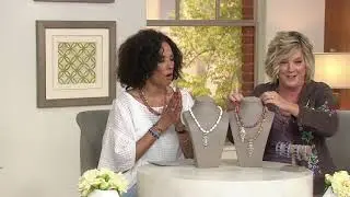 American West Sterling Silver Gemstone Elongated Enhancer on QVC