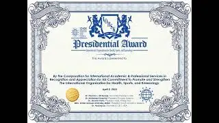IOHSK Presidential Awards on April 2, 2022