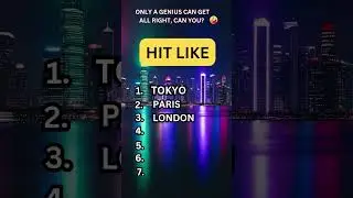 Guess the 7 famous cities by their scrambled names quiz? #shorts #guessthefamouscities #quiz