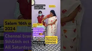 Acupuncture treatments - Dhyan Acupuncture Hospital Dhivyaprabha Karunakaran