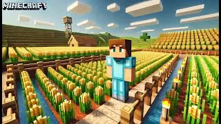Mastering the Wheat Farm! 🌾 | Minecraft Let's Play Episode : 6 #minecraft #minecraftwheatfarm