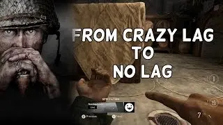 Call Of Duty: WW2 from CRAZY LAG to NO LAG!