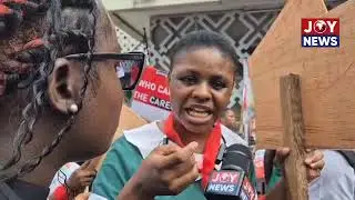 All we ask is our pay, not loans&rsquo; &mdash; unpaid nurses cry out at protest in front of Finance Ministry