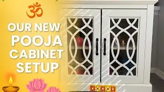 Pooja cabinet set up 🕉 #usa #diy #wardrobe #pooja #puja 