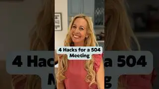 4 Hacks for a 504 Meeting