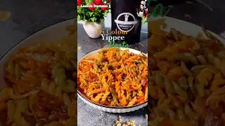 Ever tried making Tricolour pasta in this way 😍 #trendingshorts #midnightcraving #pastarecipes