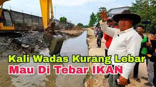 lurah jujun marah kali wadas kurang lebar, mau di tebar bibit ikan agar bermanfaat & aliran lancar