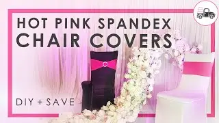 THE BEST HOT PINK CHAIR COVERS THAT SLIP ON FOLDING CHAIRS