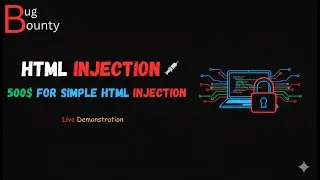 Bug Bounty: 500$ Html Injection on Live Bug Bounty Program | #hackerone #fusionSecurity
