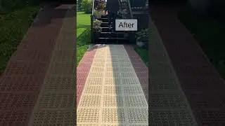 How Do StayLock Tiles Look As a Walkway Over Grass?