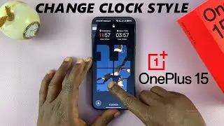 Как изменить стиль часов на экране блокировки на OnePlus 15